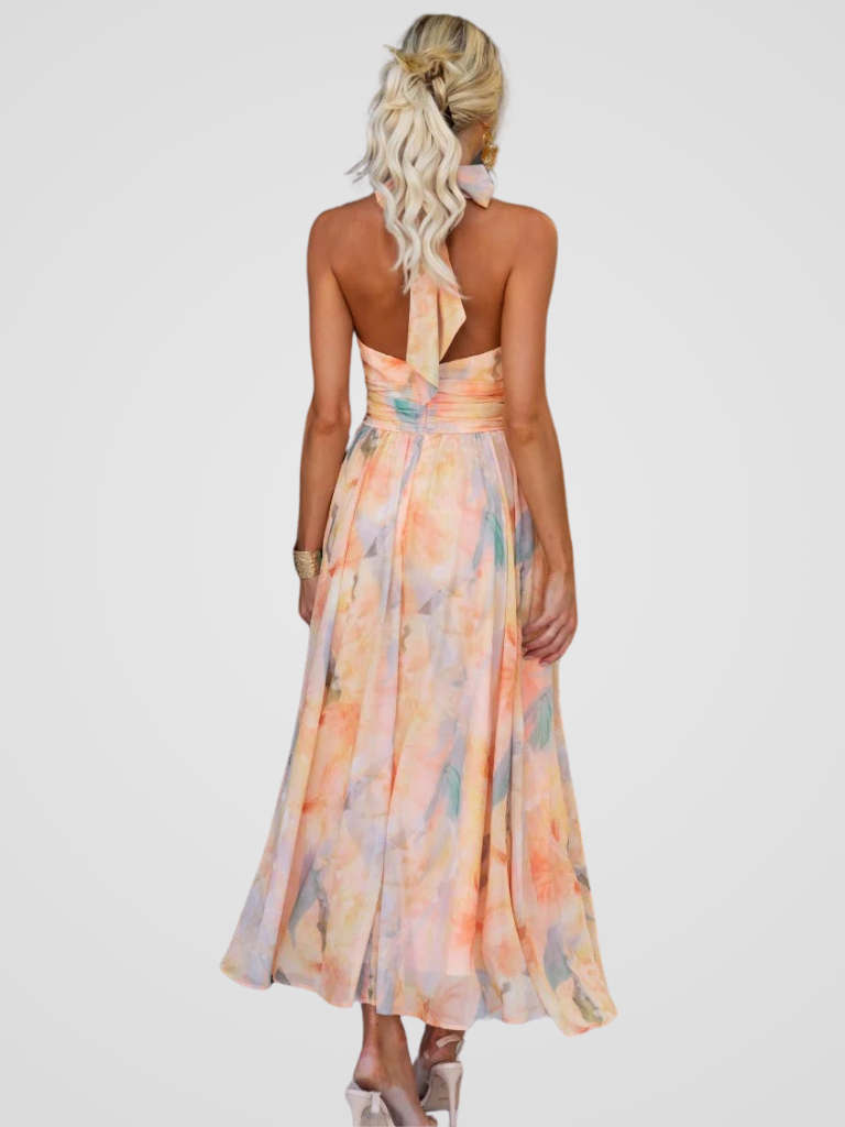 Isabela| Vestido midi Flor de Ensueño