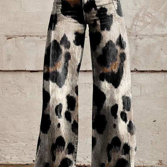 Lara | Pantalones Vintage Hechos a mano con un Elegante diseño Estampado