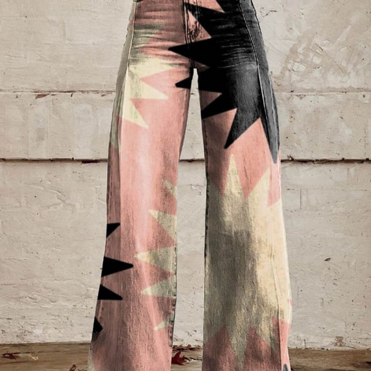 Estela | Pantalones Acampanados de Material de Alta Calidad