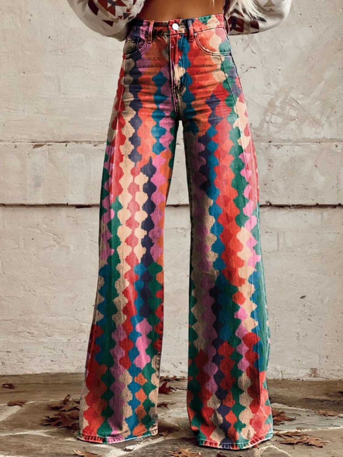 Evelyn | Pantalones Acampanados de Material de Primera Calidad