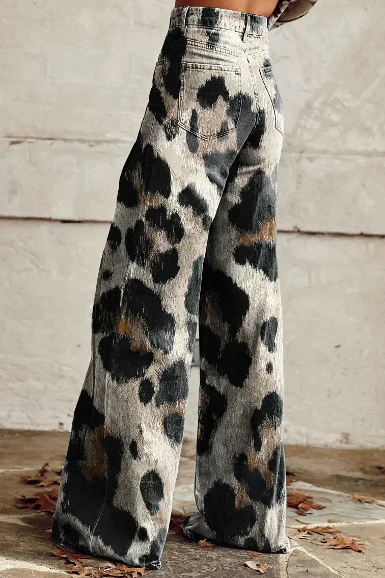 Lara | Pantalones Vintage Hechos a mano con un Elegante diseño Estampado