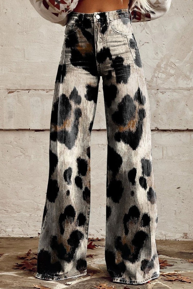 Lara | Pantalones Vintage Hechos a mano con un Elegante diseño Estampado