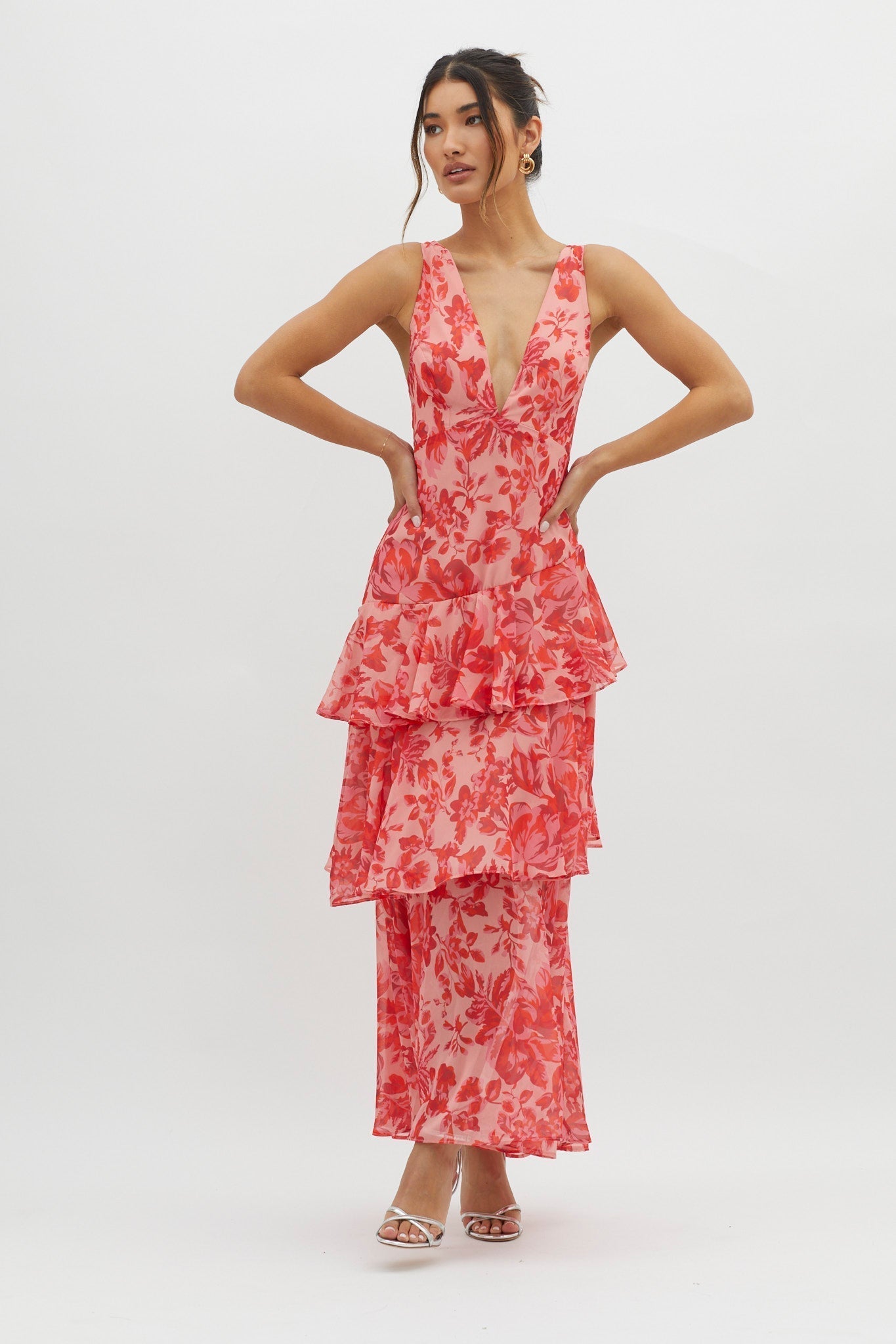 Cristina | Vestido Midi Cambio Floral