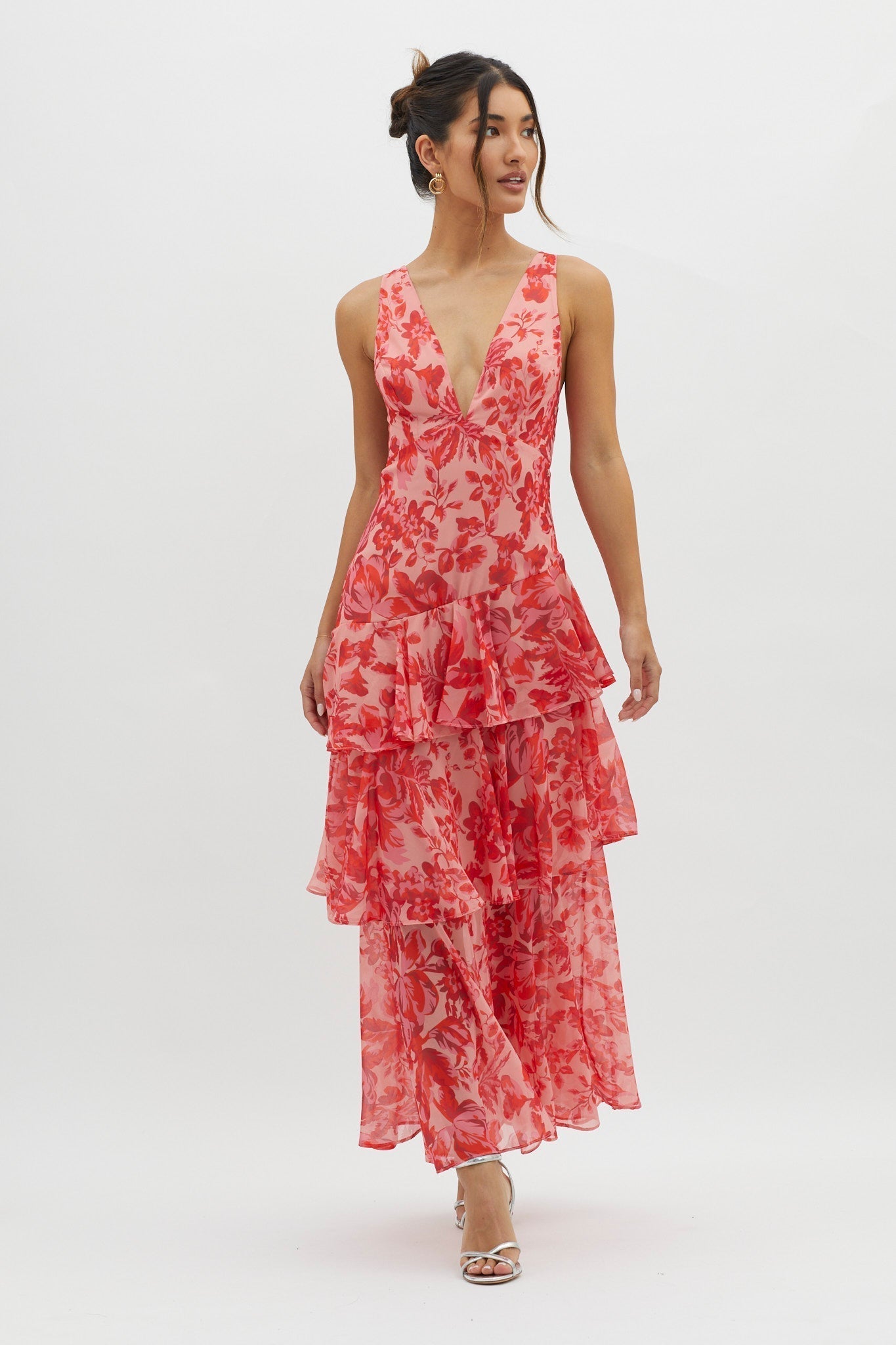 Cristina | Vestido Midi Cambio Floral