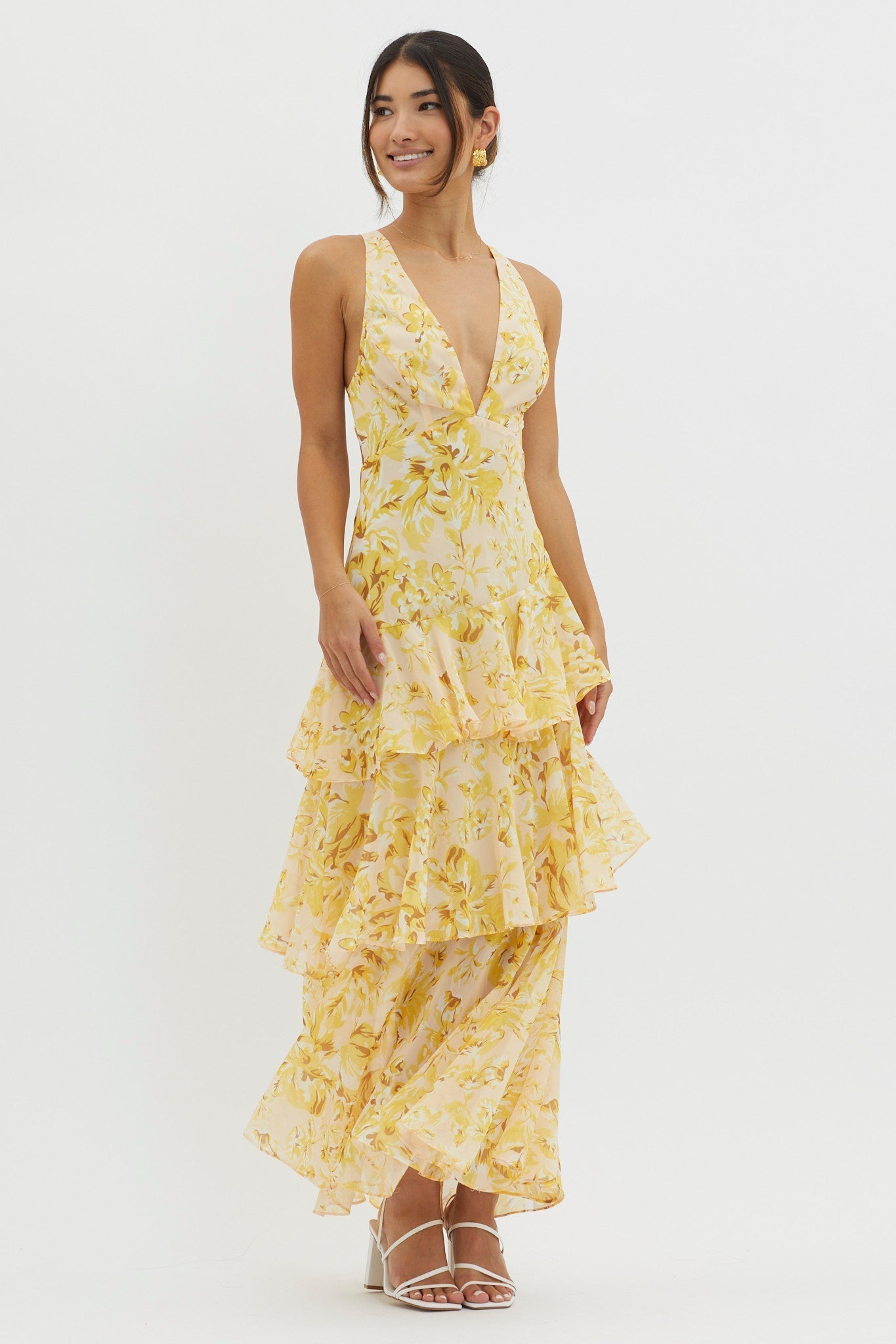 Cristina | Vestido Midi Cambio Floral