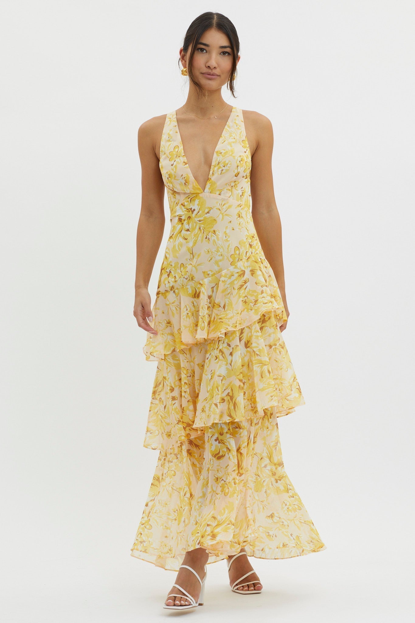 Cristina | Vestido Midi Cambio Floral