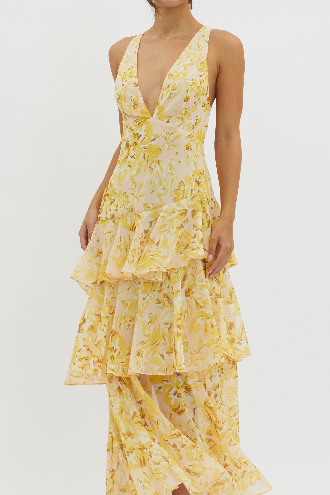 Cristina | Vestido Midi Cambio Floral