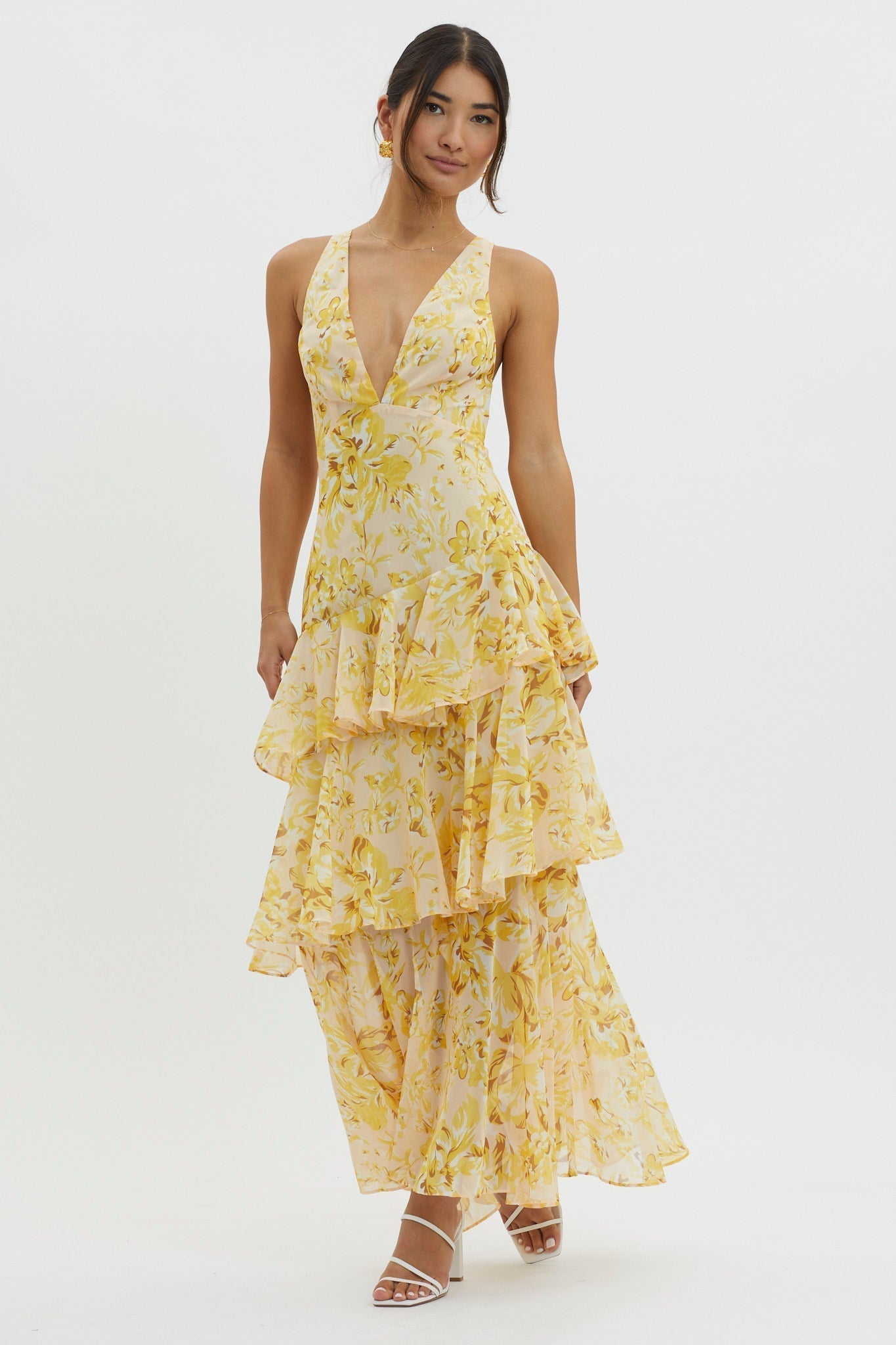 Cristina | Vestido Midi Cambio Floral