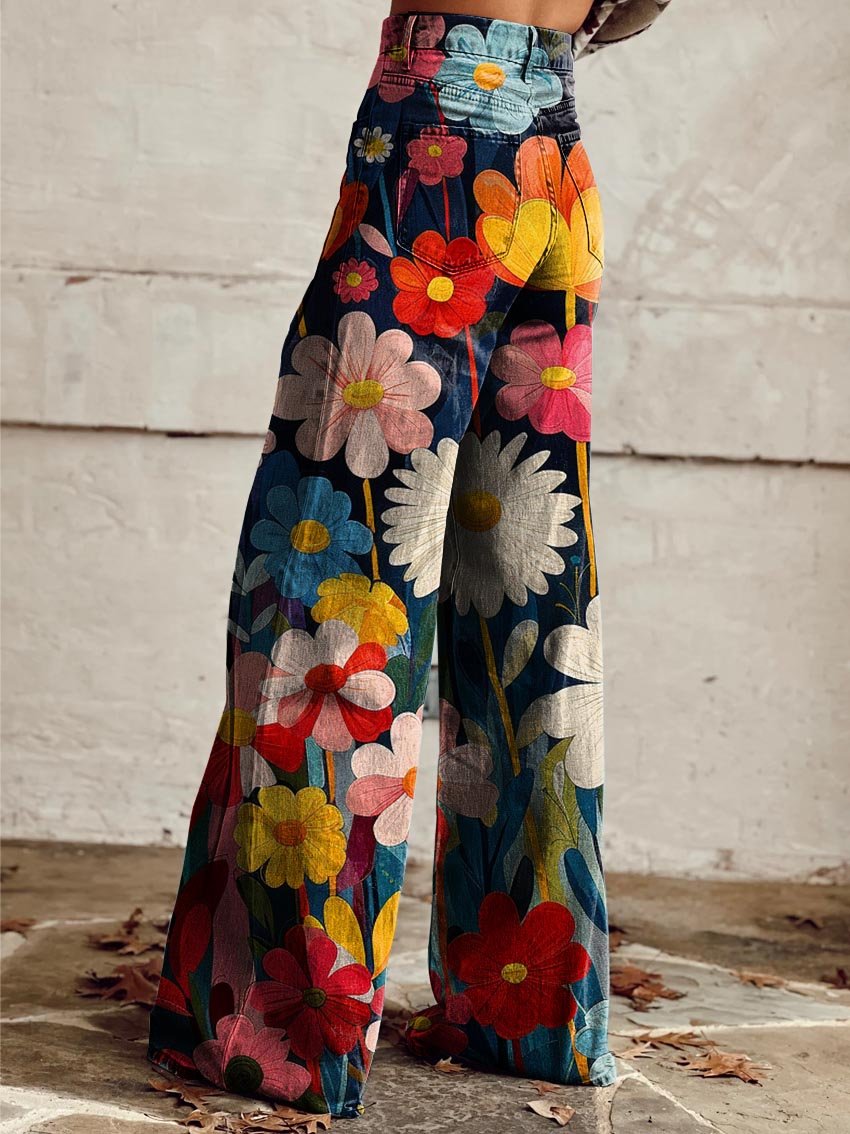 Jenny | Pantalones Modernos y Elegantes con estampado Floral