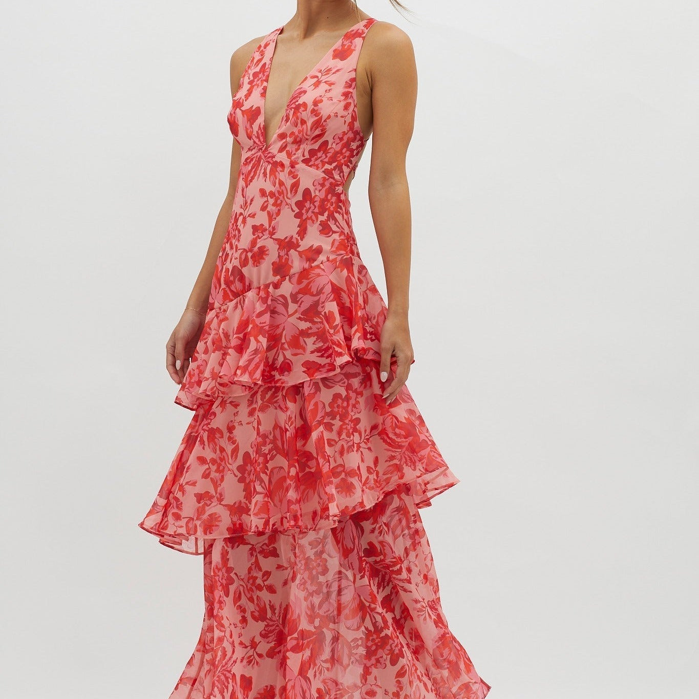 Cristina | Vestido Midi Cambio Floral