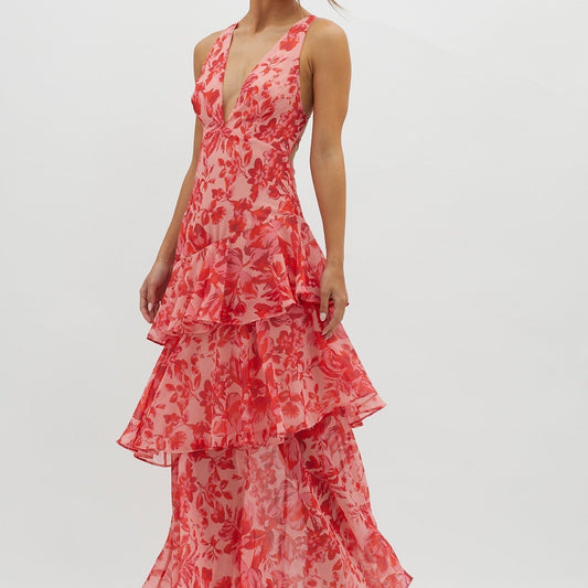 Cristina | Vestido Midi Cambio Floral